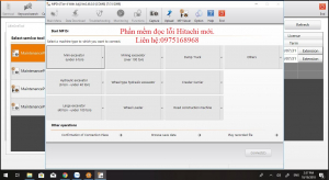 Phần mềm đọc lỗi máy xúc Hitachi